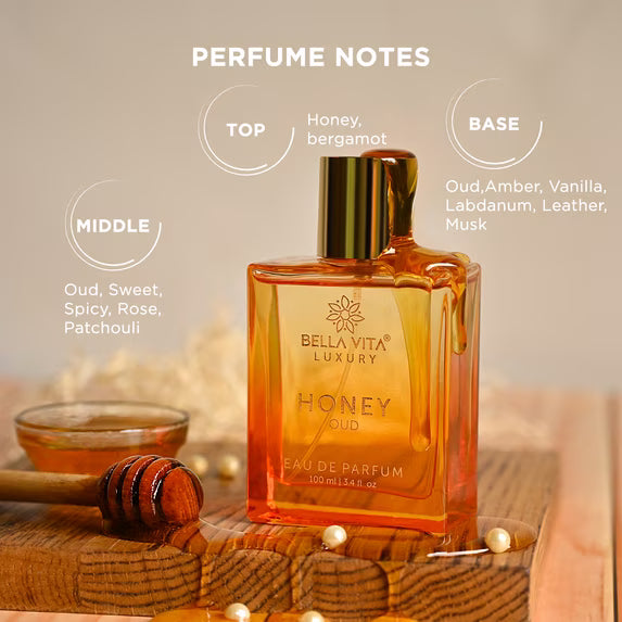 BellaVita Luxury Honey Oud Eau De Parfum 100ml Unisex