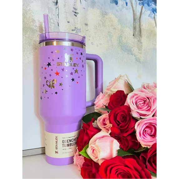 Stanley Quencher H2.0 40oz Purple Star Tumbler