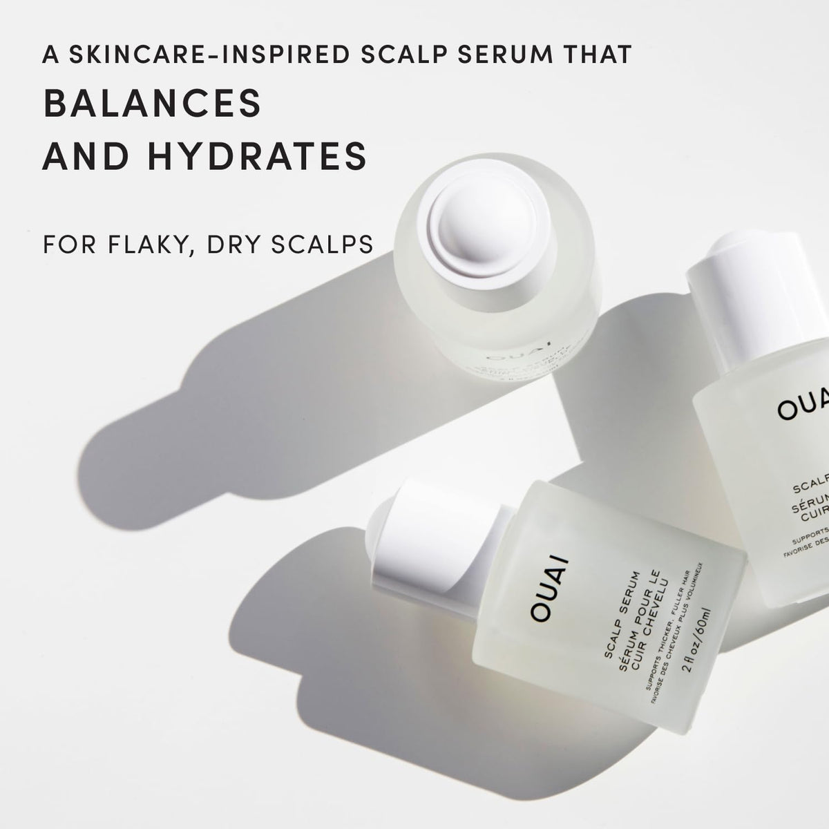 OUAI Scalp Serum for Thicker, Fuller-Looking Hair – 2 oz / 60 ml