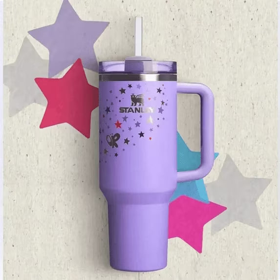 Stanley Quencher H2.0 40oz Purple Star Tumbler