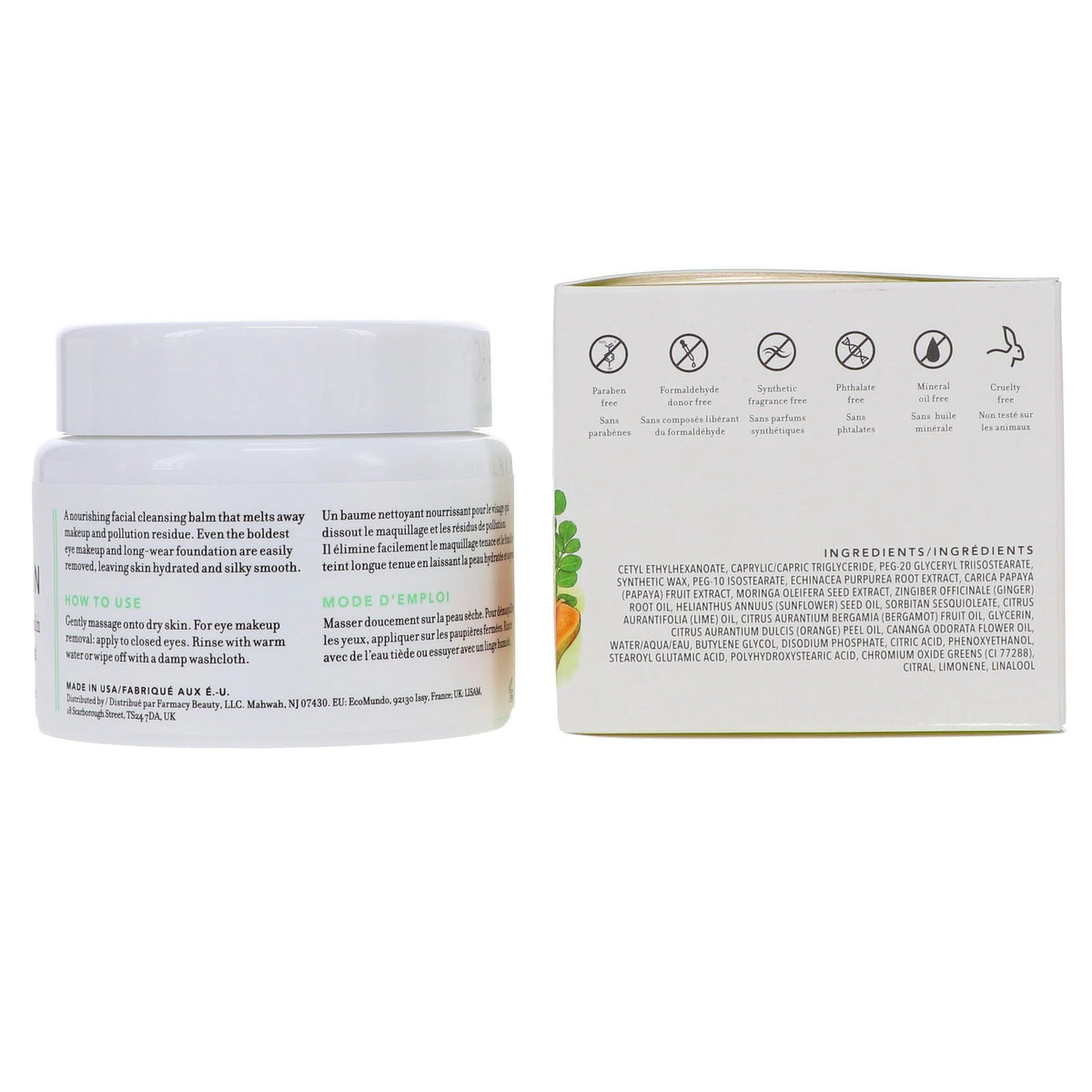 Farmacy Green Clean Makeup Meltaway Cleansing Balm 3.4 oz / 100 ml