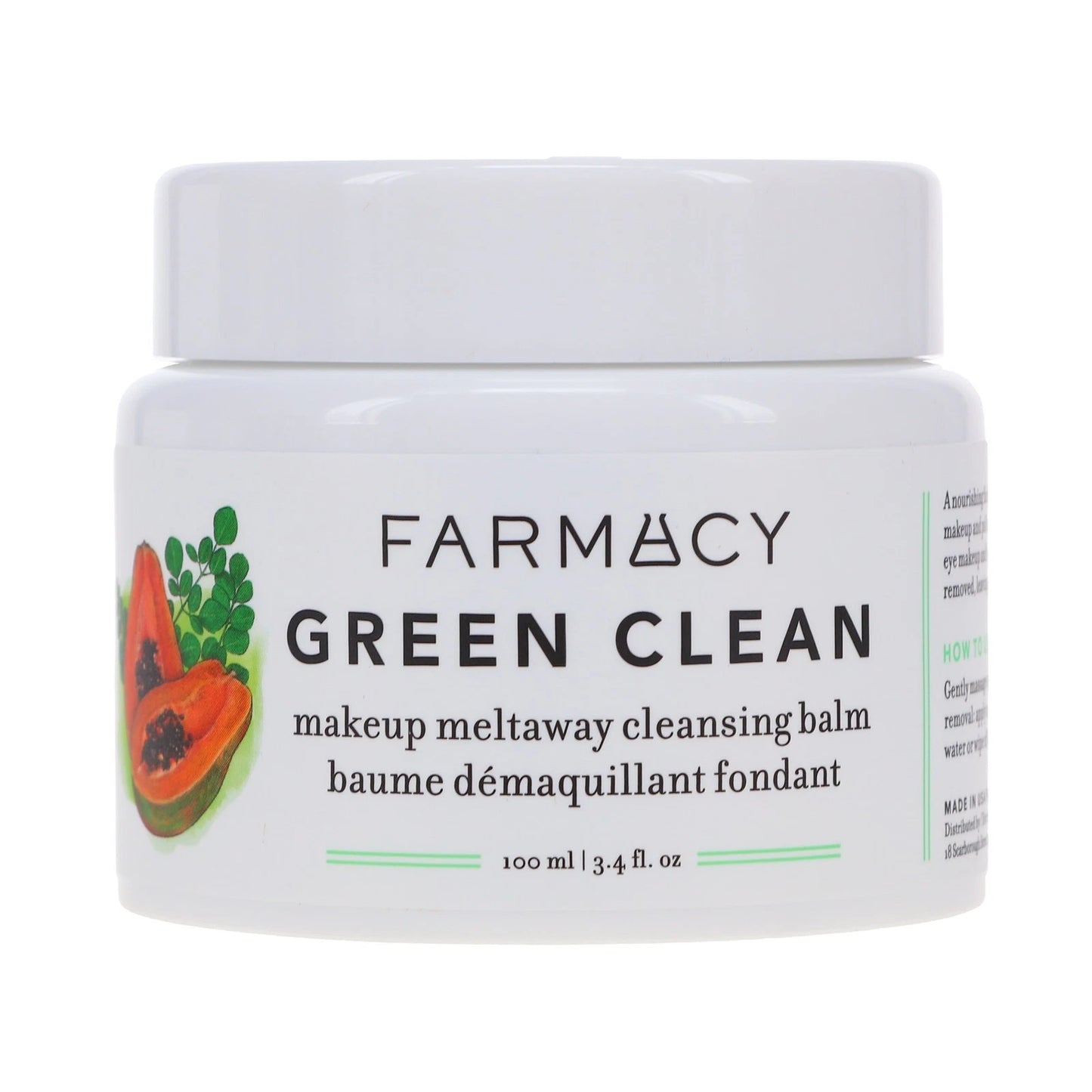 Farmacy Green Clean Makeup Meltaway Cleansing Balm 3.4 oz / 100 ml
